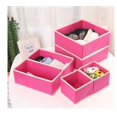 thumbnail image 1 of Xiao Hua 6 cajas de almacenamiento para organizar la despensa, perfectas para baño, armario, cocina, nevera y armario. 28 x 28 x 11 cm (rosa oscuro)., 1 of 4