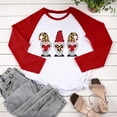 thumbnail image 4 of EQWLJWE Women Crewneck Long Sleeve Oversized Gnomes Graphic Fall Sweatshirts Plaid Leopard Love Heart Printed Tunic Tops, 4 of 4