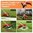 thumbnail image 7 of 52CC 2-Cycle Gas Weed Eater, 2 in 1 Weed Eater Gas Powered, Upgraded Gas Weed Wacker, 2.2KW/8500rpm & Multi Functional Gas String Trimmer Brush Cutter for Yard & Garden, 7 of 7
