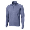 thumbnail image 7 of Yellow Rooster Men's Sport Wick Stretch 1/2 Zip Pullover True Navy Heather L, 7 of 7