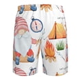 thumbnail image 6 of Wukai Gnome Camping Print Beach Trunks with Compression Liner Swimsuit Quick Dry Beach Sports Shorts with Pocket-XX-Large, 6 of 8