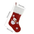 thumbnail image 4 of Xuniizn Christmas Stockings Bulk, Assorted Festive Xmas Stockings for Fireplace Mantel Decor, Traditional Holiday Ornaments, Christmas Decorations for Home, Cloth, Red, 4 of 7