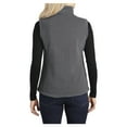 thumbnail image 2 of Womens Super Soft Value Polyester Fleece Vest Iron Grey Medium, 2 of 6