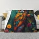 thumbnail image 1 of Balery Colorful Owl Forest Manta de Franela con Dibujo, Lujo Ultra Suave y Cálido, Antipelusa y Resistente a las Arrugas para Cama, Sofá, Camping -50"x40", 1 of 6