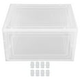 thumbnail image 2 of Conteneur de Rangement pour Chaussures, Boîte de Rangement pour Chaussures Anti-Poussière Transparent pour Placard, 2 of 7
