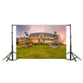 thumbnail image 3 of ABPHOTO Polyester 7x5ft Photography Backdrop European architecture Green Grass Scenery Backdrops for Photography Photo Shoots Party Adults Kids Wedding Personal Portrait Photo Background Studio Props, 3 of 4