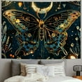 thumbnail image 2 of PRATYUS  Butterfly Moon Tapestry Boho Plants Tapestries Aesthetic Moth Snake Tapestry Vintage Botanical Tapestry Starry Sky Tapestry Wall hanging for bedroom Painting, 2 of 6