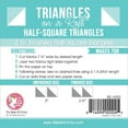 thumbnail image 2 of C'est à Coudre Emma Demi-Carré Triangles On A Roll-50 Pieds 2.5 Pouces Finition Taille H250, 2 of 2