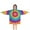 Colorful Tie Dye, variant on Orange Blue Tie Dye Mandala Pattern Blanket Hoodies for Kids 6-13YR Oversize Wearable Blanket Hoodies for Boys Girls Teens