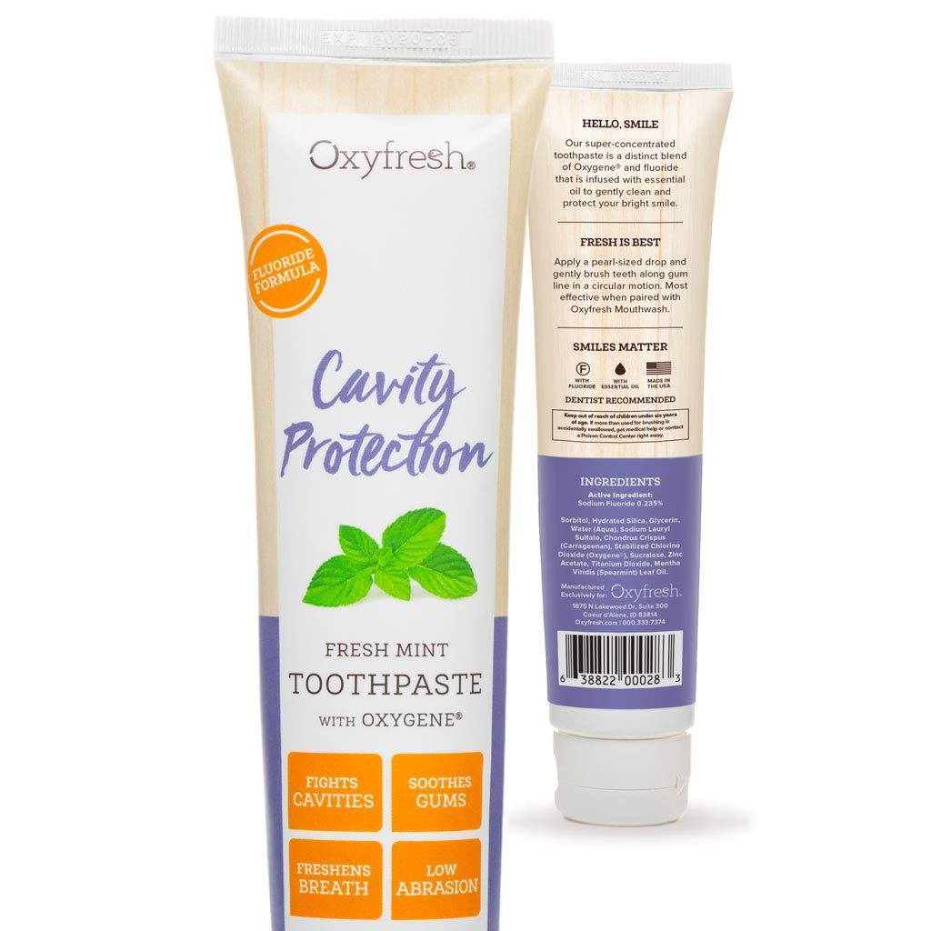 Oxyfresh Cavity Protection Fresh Mint Fluoride Toothpaste Low