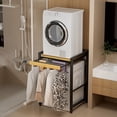 thumbnail image 6 of SHUO Y - Over The Washer Storage Shelf, Washing Machine Storage Utility Rack with Countertop, Washing Machine Storage Stand, Wooden Color, 6 of 10