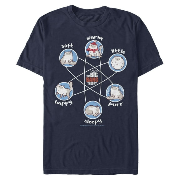 Men's The Big Bang Theory Cat Atom Graphic T-Shirt
