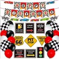 thumbnail image 1 of Racing Birthday Birthdayfrozengloboskitlátexglobosconbanderaycaketoppersparafiestadeocración, 1 of 2