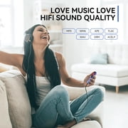 MP3 Player with Bluetooth and 32GB TF Card,HiFi Music Player with Built-in Speaker,Earphones, Multifunctional MP3 Players with FM/Recording/E-Book/Video, Supports up to 128GB for Kids,Running,Walking