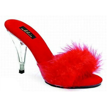 

Sasha 4 Heel Maribou Slippers