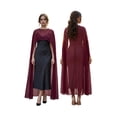 thumbnail image 2 of Mialoley Capes Longues Transparentes pour Femmes Mode Col Rond Couleur Unie/imprimé à Pois Poncho Châle, 2 of 9
