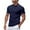 Navy, variant on Fnooota Polo Shirts for Men 2025, Summer Pullover Buttons Collared Short Sleeve Shirts Black Size 3XL