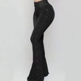 thumbnail image 5 of Pantalones vaqueros acampanados con Control de barriga para mujer, Jeans acampanados ajustados al tacto, pantalones vaqueros acampanados de pierna ancha, 5 of 5