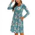 thumbnail image 1 of Sugar Cookie Blossoms Robe Évasée Col Carré Robe Élégante Mode Féminine Imprimée Fleurs Florales Jam Cookies, 1 of 5
