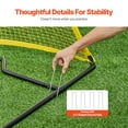 thumbnail image 5 of VEVOR Soccer Rebounder, Portable Soccer Trainer, 7x7FT Iron & Polyester Soccer Practice Equipment, Sports Football Rebounder Wall with Portable Bag, Perfect for Team Solo Training, Passing, Volley, 5 of 9