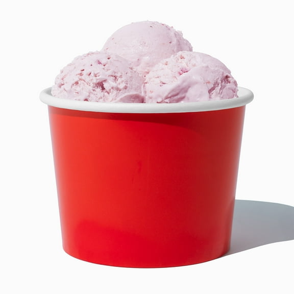 UNIQ 16 oz Red Ice Cream Cups - 1000/Case