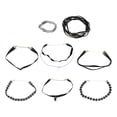 thumbnail image 1 of Collares gargantilla Unique Bargains 8 piezas Negro, 1 of 7