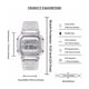 thumbnail image 3 of Reloj Transparente Estilo Retro  Dorado con transparente, 3 of 3