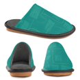 thumbnail image 4 of IAUYY Memory Foam House Slippers Suitable for Both Men and Women. Comfortable, Anti-Slip Plush Flat-Bottomed Slippers The Best Holiday Gift Green Line Pattern, 4 of 9