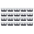 thumbnail image 2 of 20Pcs Black Jumper Block Terminal Strip - Ed Copper Fork Type Terminal Strip For TB Series 15A 400V, 2 of 8