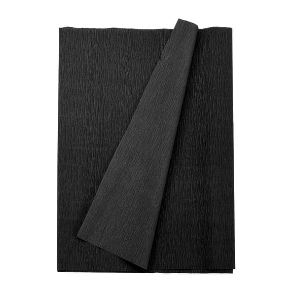 Uxcell Crepe Paper Roll 8.2ft Long 13 Inch Wide for Wedding Ceremony Various Large Festivals Decoration, Black