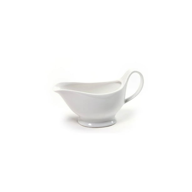 Norpro 3.5 in. W x 8.75 in. L White Porcelain Sauce/Gravy Boat