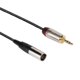 thumbnail image 2 of Adaptador de cable de audio macho de 3,5 mm a mini XLR de 3 pines macho para equipos de fotografía de cámara 2 metros, 2 of 5