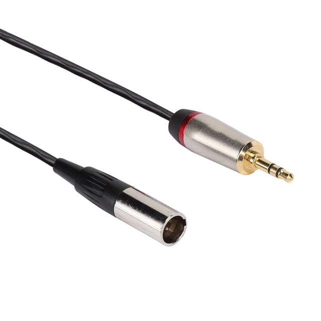 Maleto Mini XLR macho, cable adaptador macho de 3,5 mm a mini cámara Cable de audio mini XLR Rendimiento de primer nivel