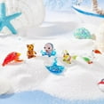 thumbnail image 4 of 6 Pcs Small Animals Figurines 6 Styles Glass Animal Figurines for Table Home Decor Bird Manta Ray Walrus Octopus Lobster Squirrel Glass Display Miniature, 4 of 9