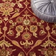 thumbnail image 6 of SAFAVIEH Antiquity Francine Oriental Wool Area Rug, Wine/Gold, 6' x 6' Round, 6 of 11