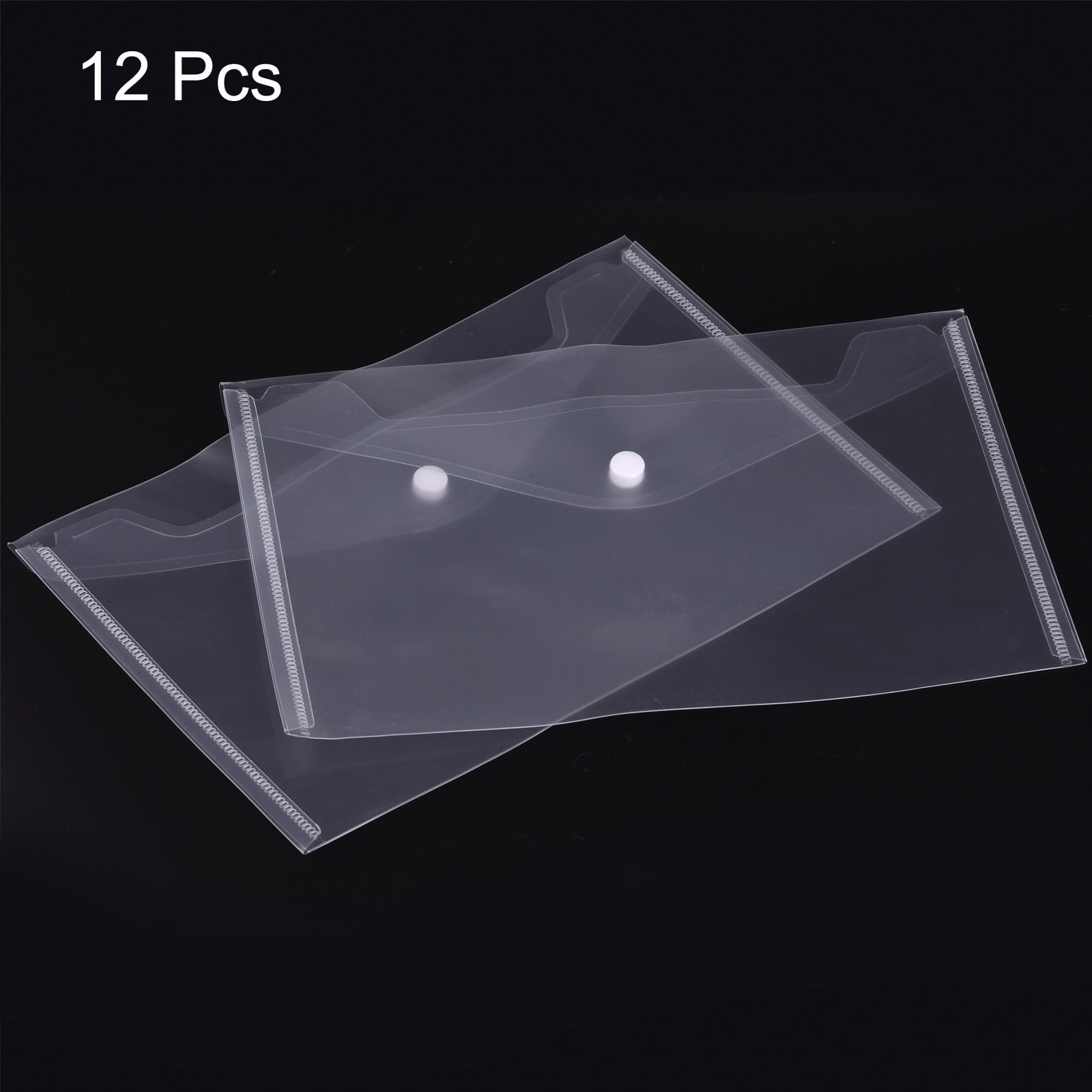 Unique Bargains File Folder Plastic Envelopes Document Organizer Clear