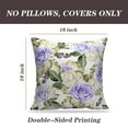 thumbnail image 2 of LALILO Throw Pillow Covers Beautiful Watercolor With Roses And Berries Cushion Cover 18" x 18", 2 Pack, 2 of 6