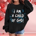 thumbnail image 2 of XEGLSBU Hoodies for Girls 14-16 Girl's Graphic Prints Sweatshirt Crewneck Long Sleeve Cute Drop Shoulder Pullover Tops Black Size 5-6 Years, 2 of 5