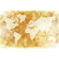 thumbnail image 2 of Rustic World Map Illustration A-91601 (16x24 Giclee Gallery Print, Wall Decor Travel Poster), 2 of 3