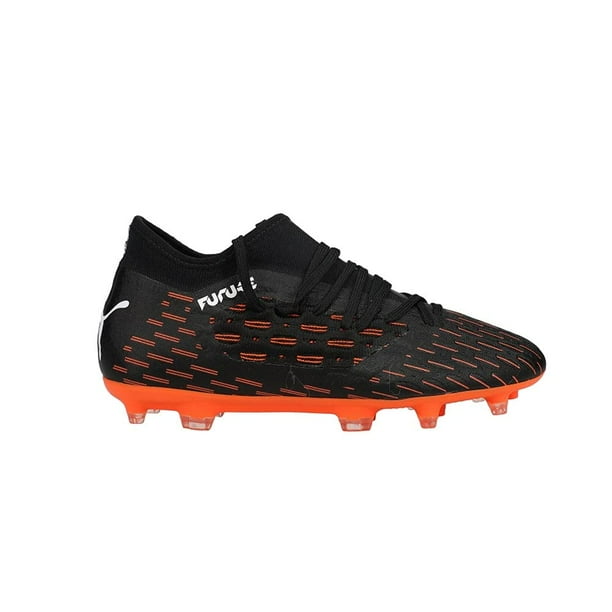 PUMA Kids Boys Future 6.3 Netfit Firm GroundAg Soccer Cleats Black Orange Size 3.5 M Walmart