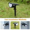 thumbnail image 4 of JESLED 14 LED Solar Spotlight, Outdoor Solar Garden Lights, Warm White 2PCS, 4 of 8