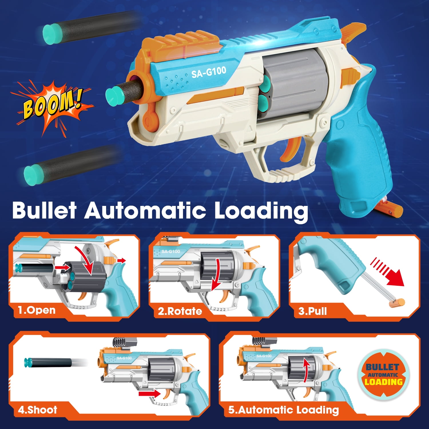Huge Wave Shooting Game Set for Boys Aged 4-8, Shooting Target Toys, Standing & Hanging, Indoor and Outdoor Shooting Toys for Kids, Christmas Birthday Gift, 2 Pack