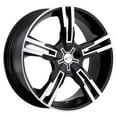 thumbnail image 2 of 16" Black With Diamond Cut Accents Saber 292 Wheel by Ultra Wheel 292-6710B, 2 of 2