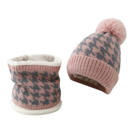 

Dadaria Hats for Women Fashionable Women Fashion Casua Hat Autumn And Winter Warm Hat Knitted Cap Plus Velvet Wool Cap Pink M Women
