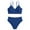 z250707-F-Blue, variant on LUOGENLI Girls Swimsuits Size 10-12 Long Sleeve Girls Swimsuits Bikini Set Kids Cutout Bathing Suit Bikini Fashion Top Two Piece Girls' Solid Color Swimwear 4-5 Years