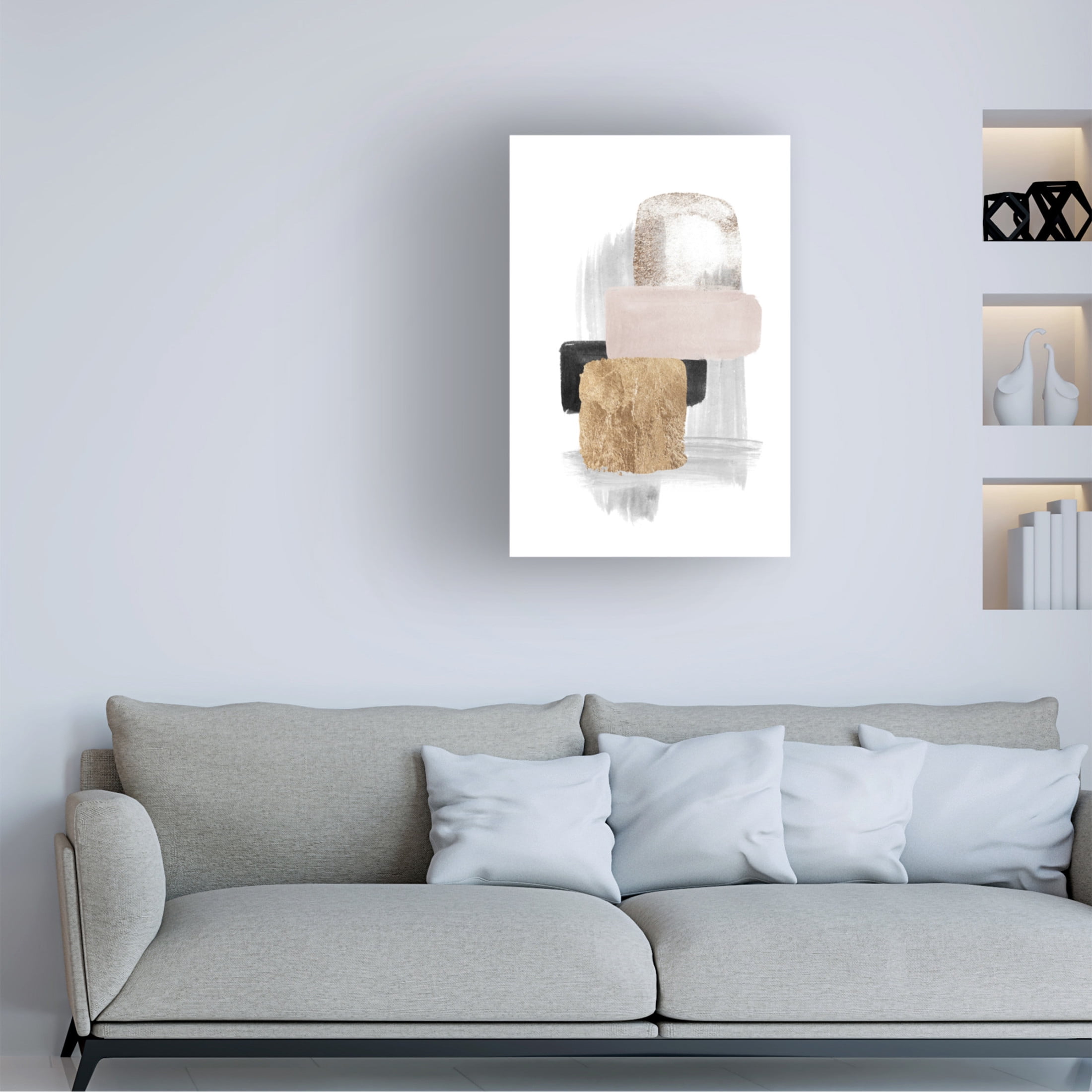Trademark Fine Art Sally Ann Moss Brush Strokes 5 Canvas Wall Art