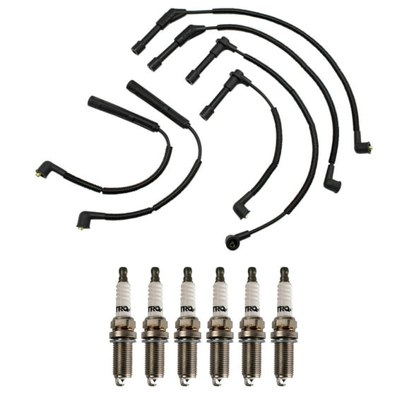 TRQ Ignition Kit Spark Plug & Wire Set For Nissan Frontier Xterra V6 3.3L TKA01290