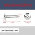 thumbnail image 2 of M5 x 35mm 20 Uds tornillos para madera de cabeza redonda tornillos de cabeza Phillips de acero inoxidable 304 tornillos autorroscantes con cabeza de seta sujetadores, 2 of 5