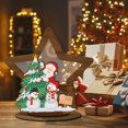 thumbnail image 2 of Adorno de Navidad de madera Diamante de cristal de forma especial de una cara (BJP609) Sywqhk Decoración hogareña, 2 of 9