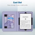 thumbnail image 4 of Fintie Stand Case for Nook GlowLight 4 Plus Tablet 7.8" (2023 Release) - Premium PU Leather Sleeve Cover with Card Slot and Hand Strap, Lilac Marble, 4 of 8